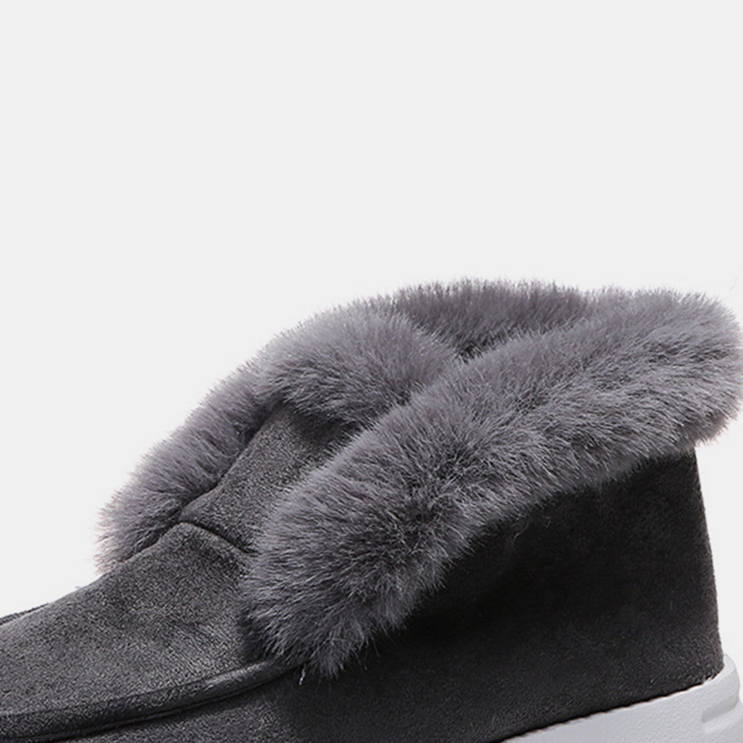 Furry Suede Snow Boots - Luminous Bear Shop