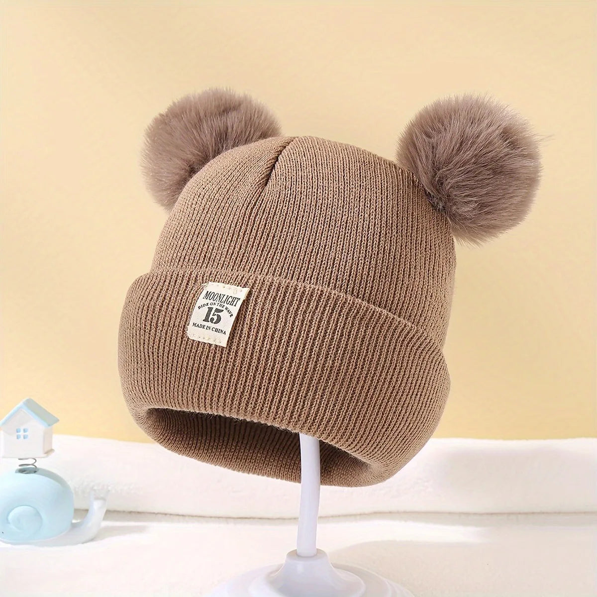 Autumn & Winter Baby Hat β Double-Layered Warm Beanie for Newborns (0β12 Months)