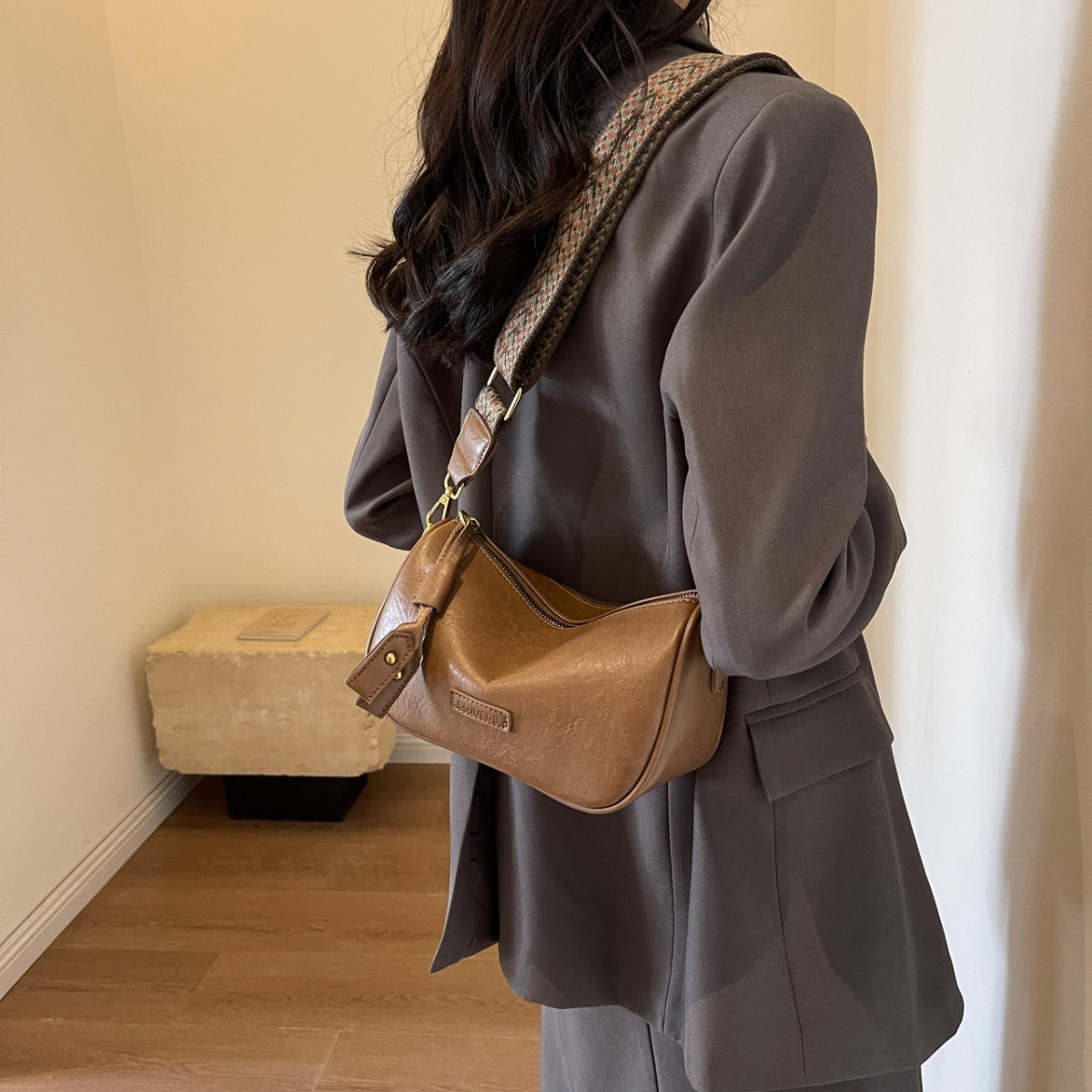PU Leather Shoulder Bag - Luminous Bear Shop