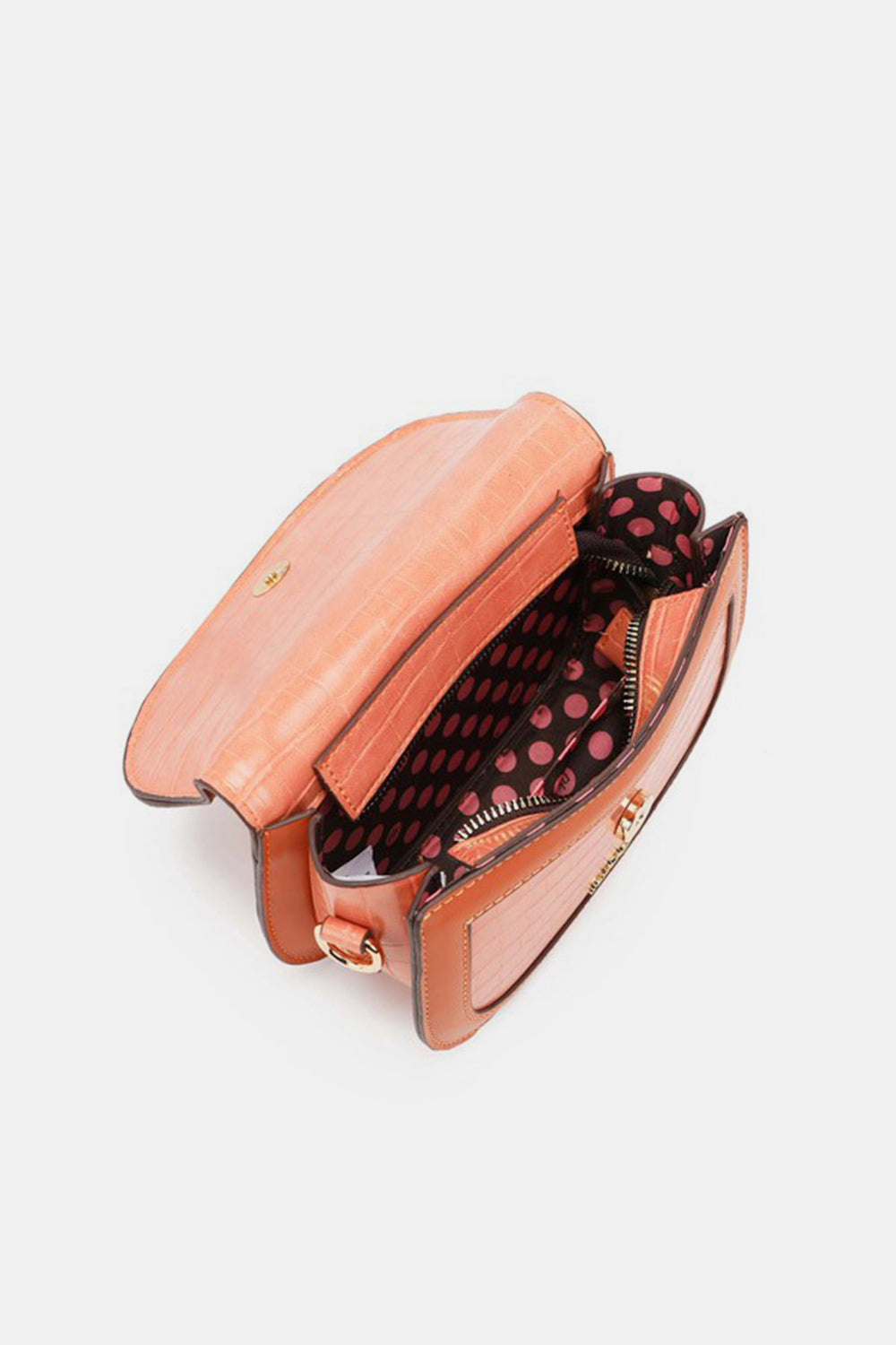 Nicole Lee USA Croc Embossed Crossbody Bag - Luminous Bear Shop