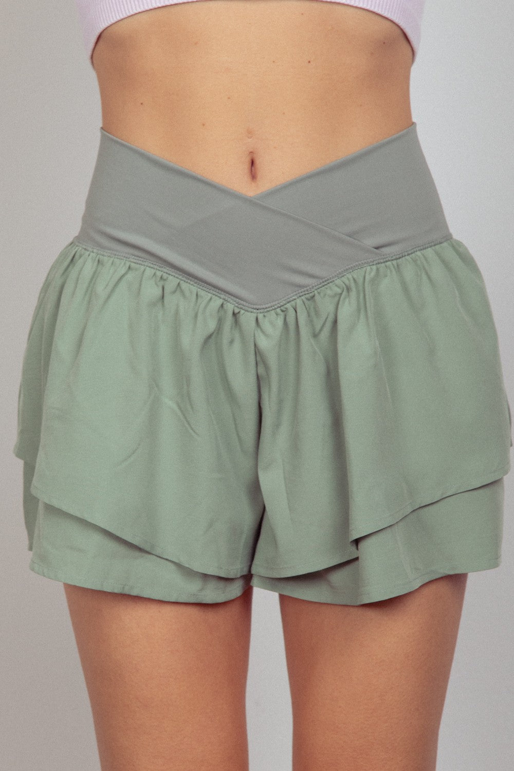  Ruffle Running Shorts