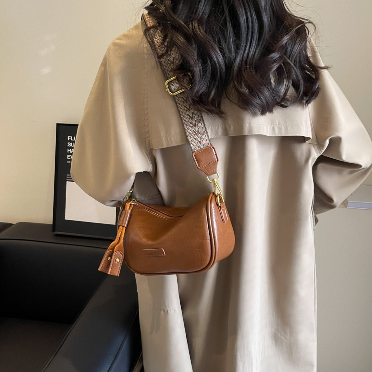 PU Leather Shoulder Bag - Luminous Bear Shop
