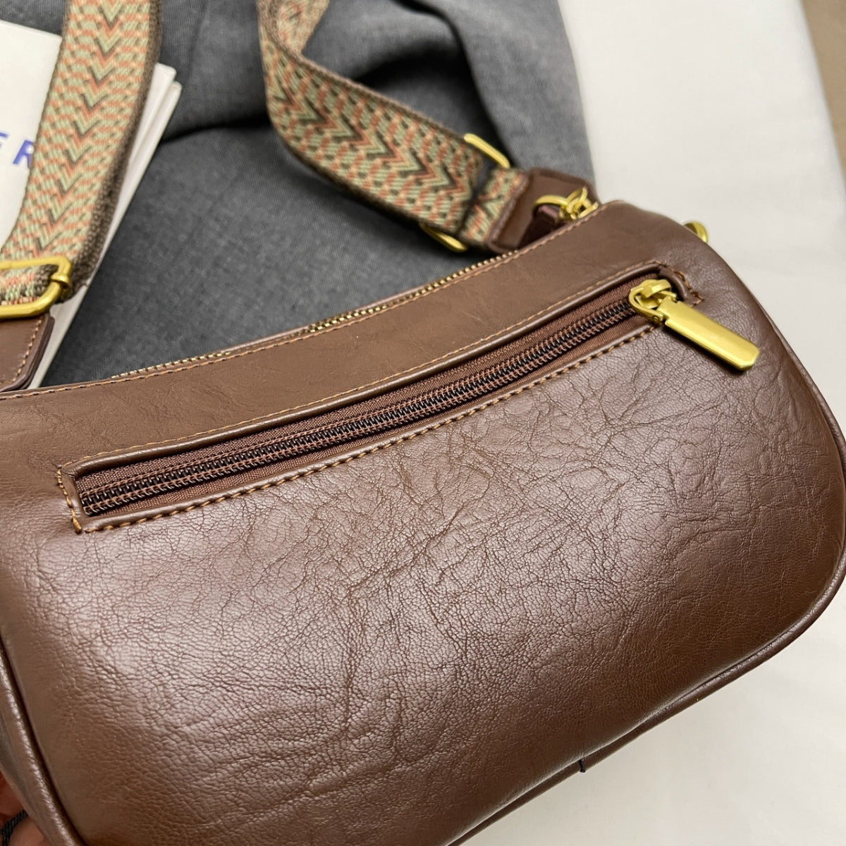 PU Leather Shoulder Bag - Luminous Bear Shop
