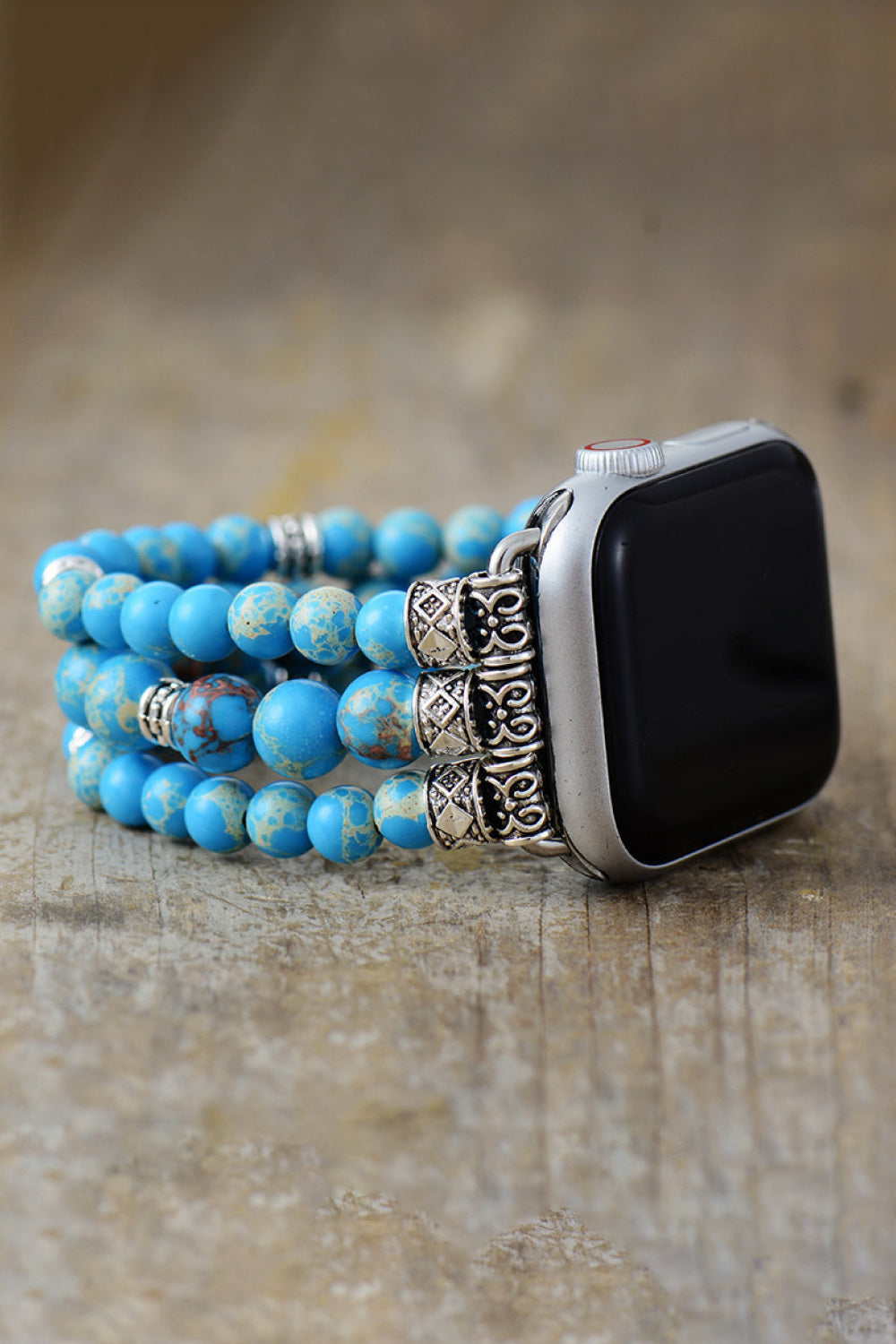 Synthetic Imperial Jasper Beaded Watchband Bracelet - Luminous Bear Shop
