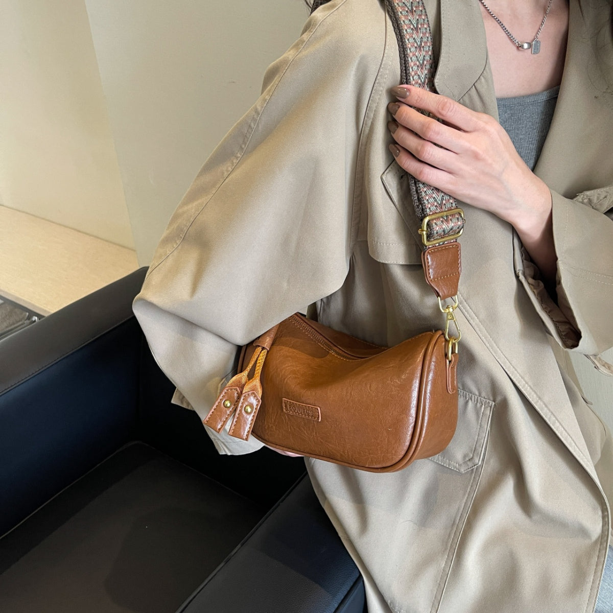 PU Leather Shoulder Bag - Luminous Bear Shop