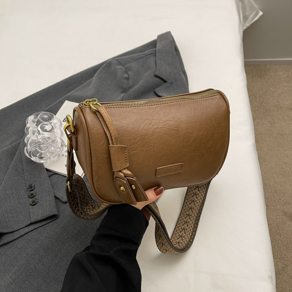 PU Leather Shoulder Bag - Luminous Bear Shop