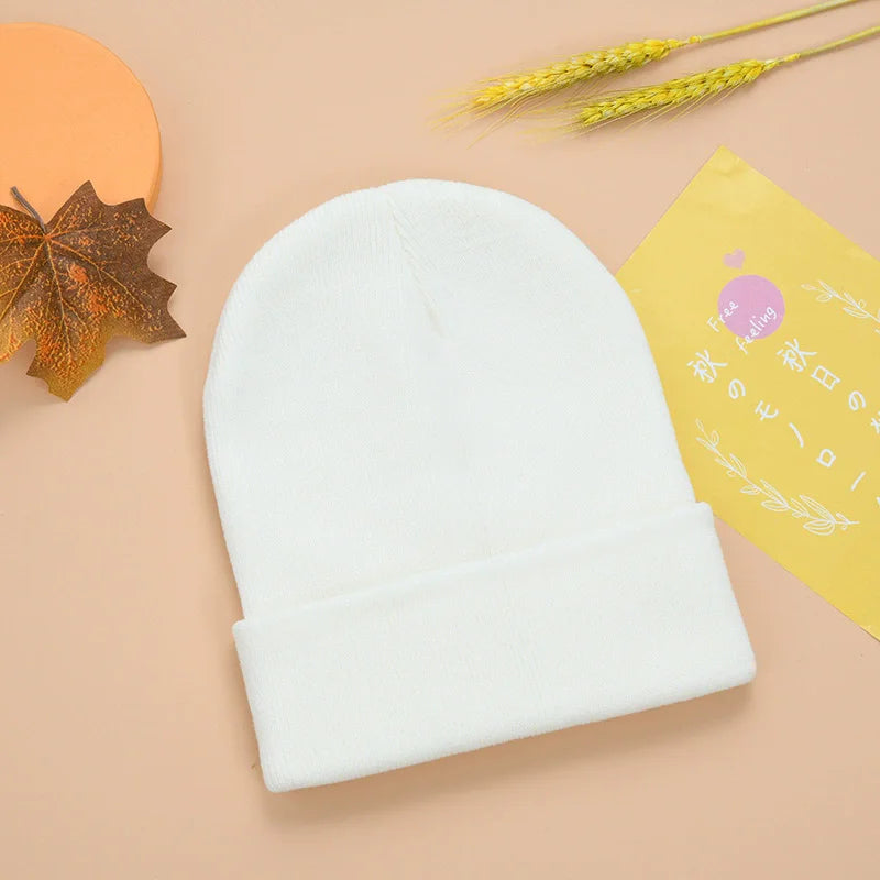 Warm Knit Beanie Hat – Stretchy, Cuffed, and Comfortable for All Ages
