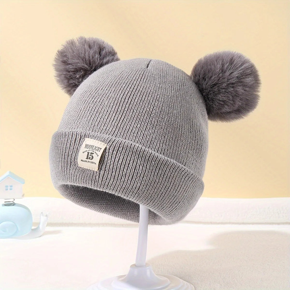 Autumn & Winter Baby Hat – Double-Layered Warm Beanie for Newborns (0–12 Months)