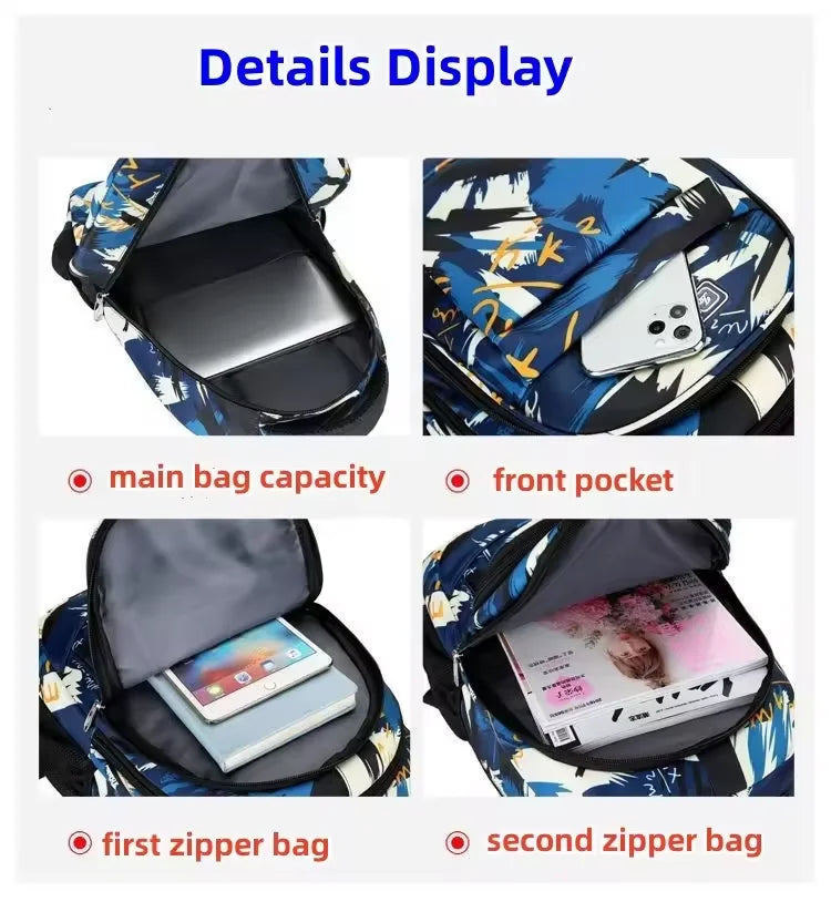 Large-Capacity Outdoor & Business Casual Backpack – Travel, School & Sports Bag for Teens and Students