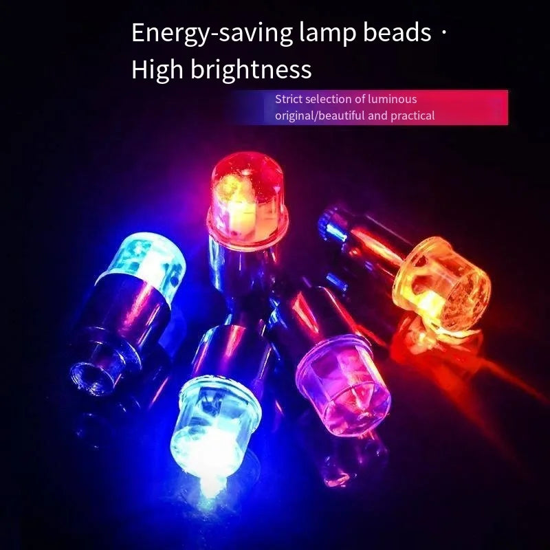 2PCS Car LED Wheel Lights – Tire Valve Cap Lamps for Rims & Hubs, Motion-Activated Decoration