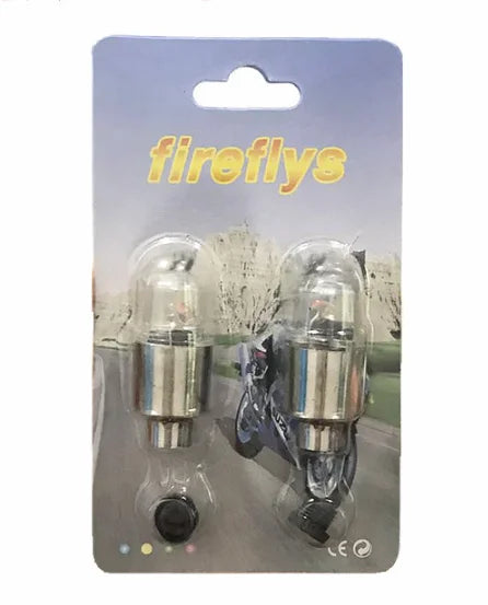 2PCS Car LED Wheel Lights – Tire Valve Cap Lamps for Rims & Hubs, Motion-Activated Decoration