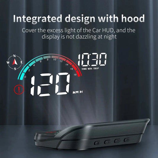 🚘 M22 Universal GPS HUD Speedometer – 3.5" Head-Up Display with MPH/KMH Projection, Dual GPS+Beidou Chip, Overspeed Alarm &amp; Compass for All Vehicles