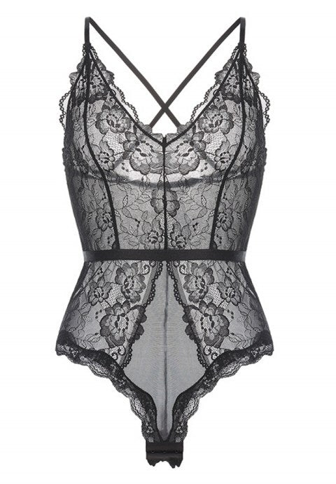 Sexy Lace Temptation Transparent Bodysuits