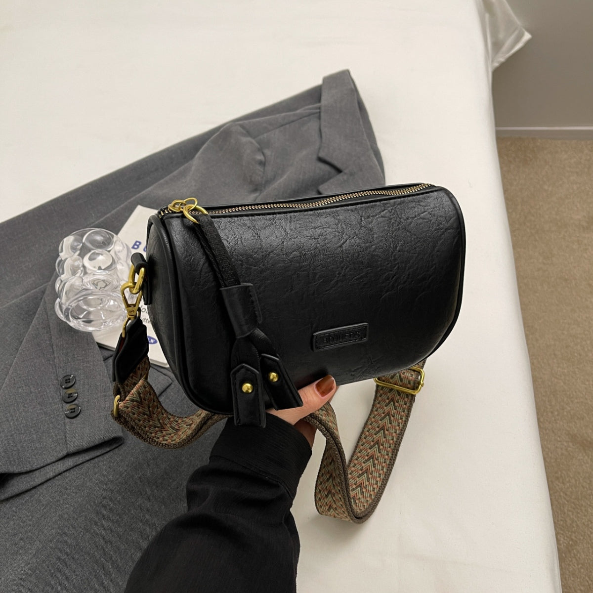 PU Leather Shoulder Bag - Luminous Bear Shop