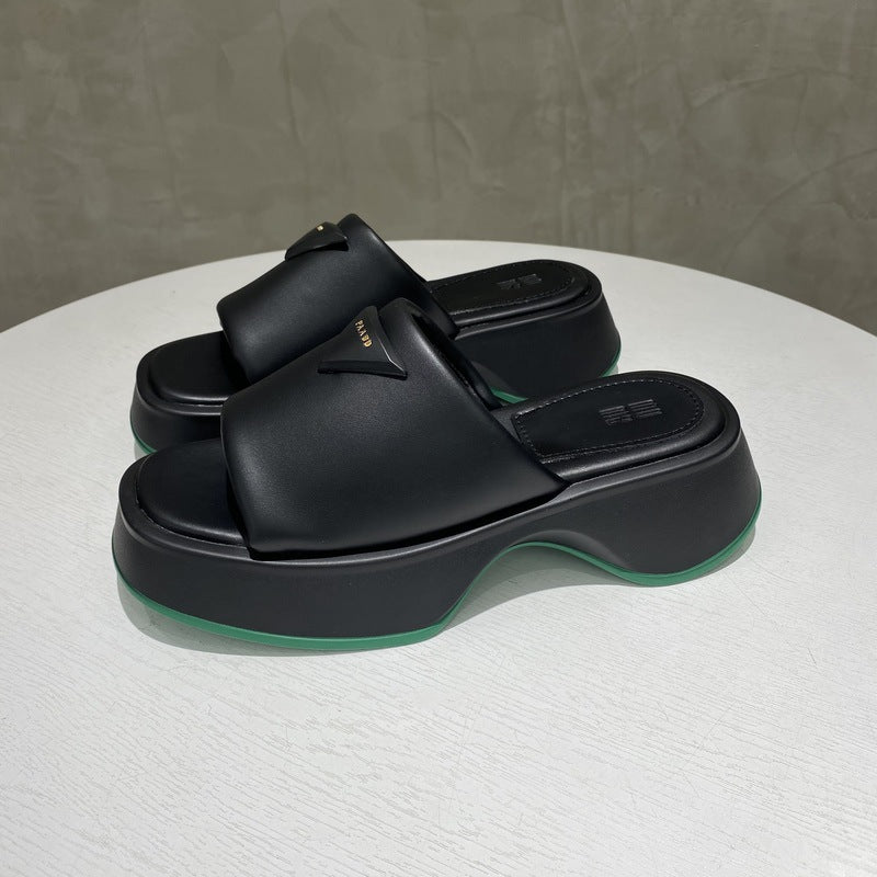 PU Leather Platform Sandals - Luminous Bear Shop