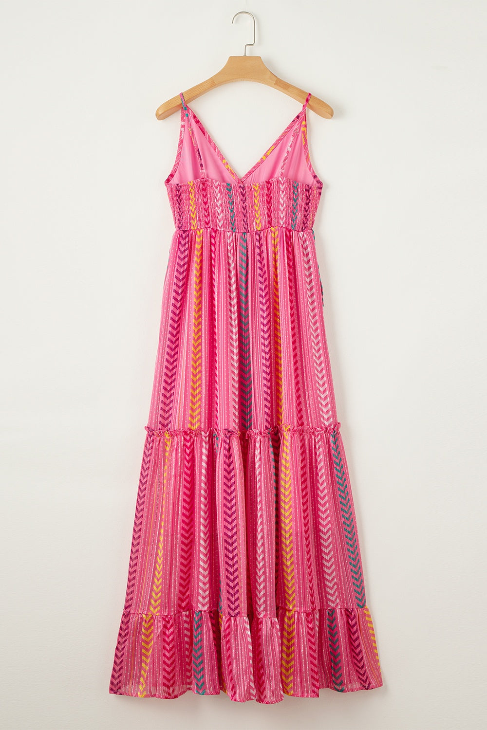 Printed Surplice Maxi Cami Dress - Luminous Bear Shop