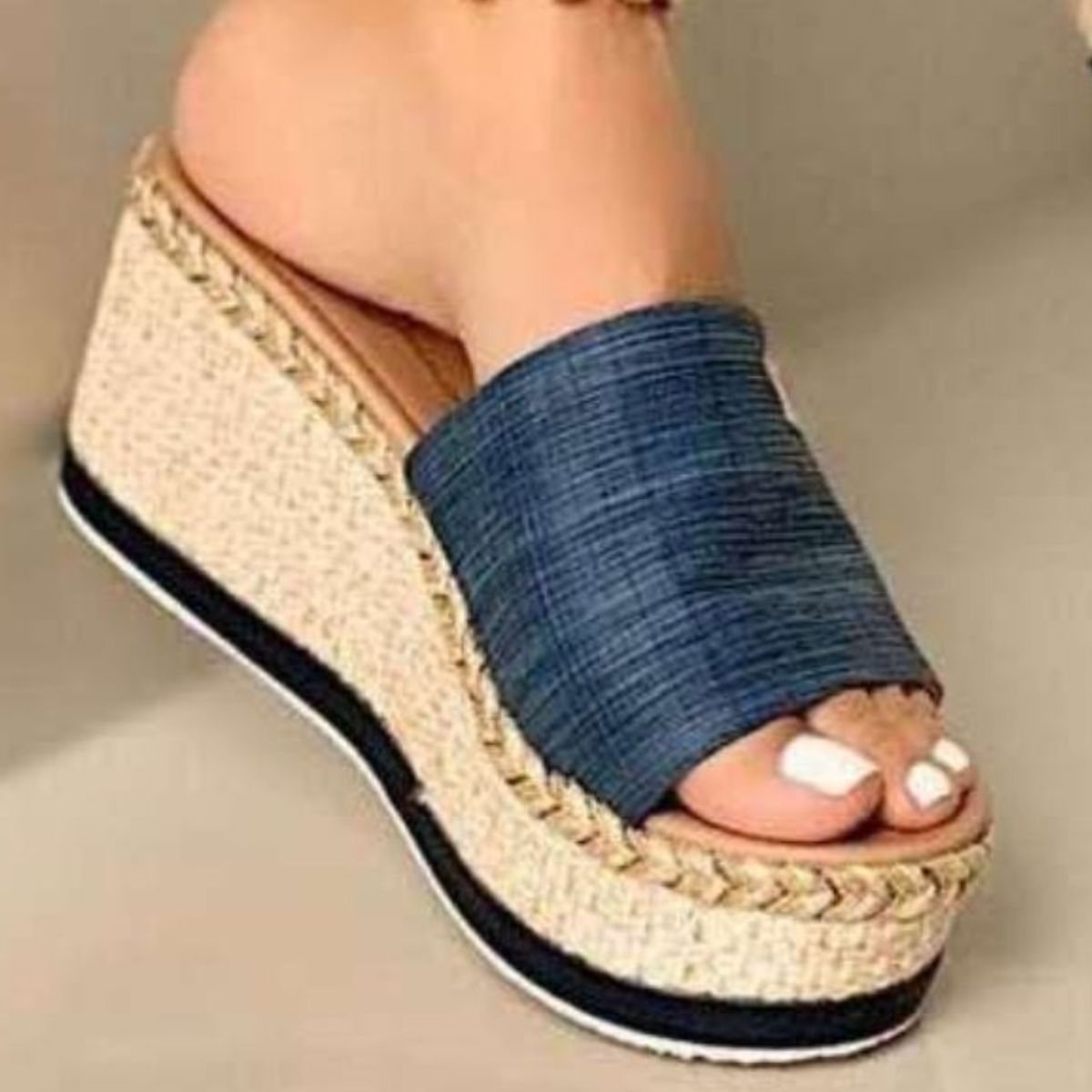 PU Leather Open Toe Sandals - Luminous Bear Shop