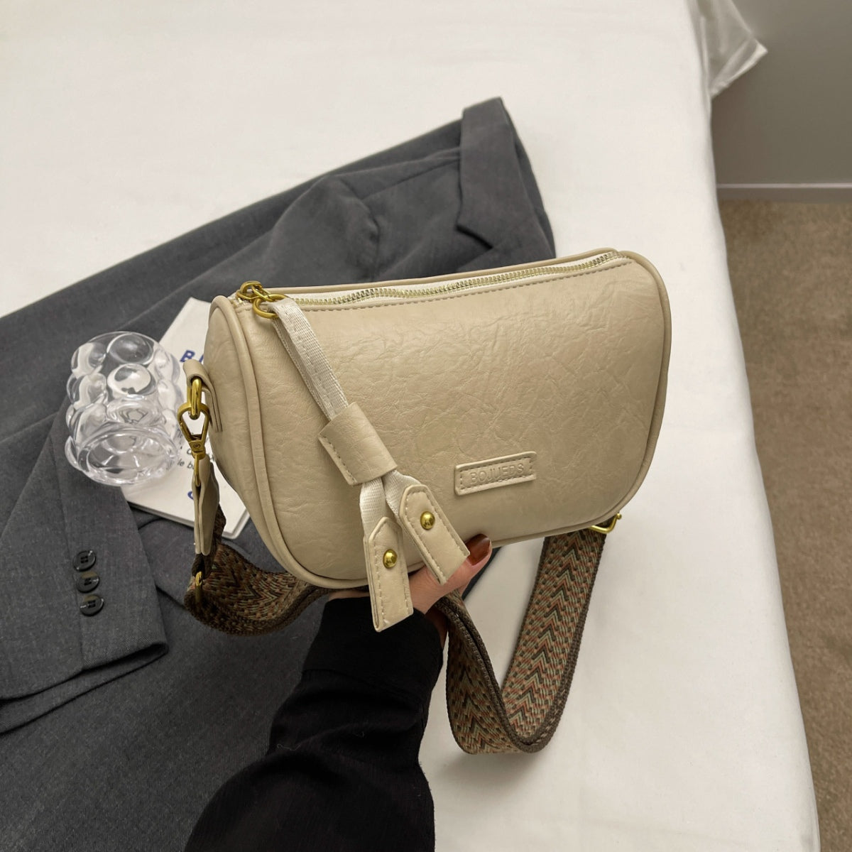PU Leather Shoulder Bag - Luminous Bear Shop
