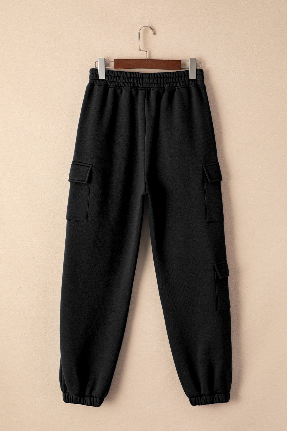 Pocketed Elastic Waist Cargo Joggers