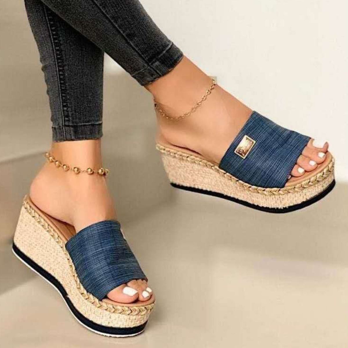 PU Leather Open Toe Sandals - Luminous Bear Shop