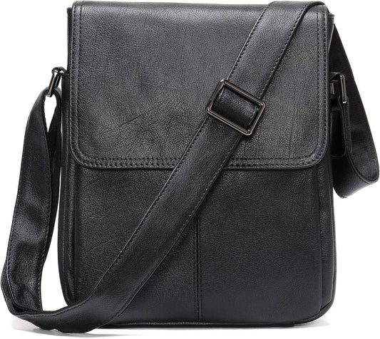 Leather Crossbody Messenger Bag – Polished & Functional