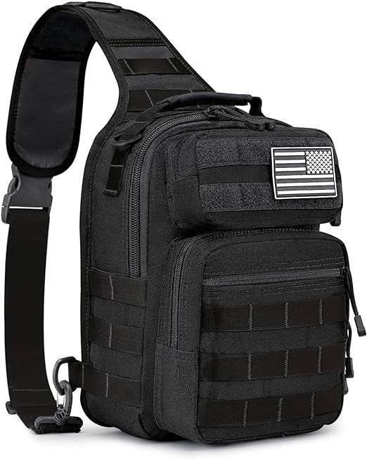 Compact Tactical MOLLE Sling Bag – Rugged & Versatile