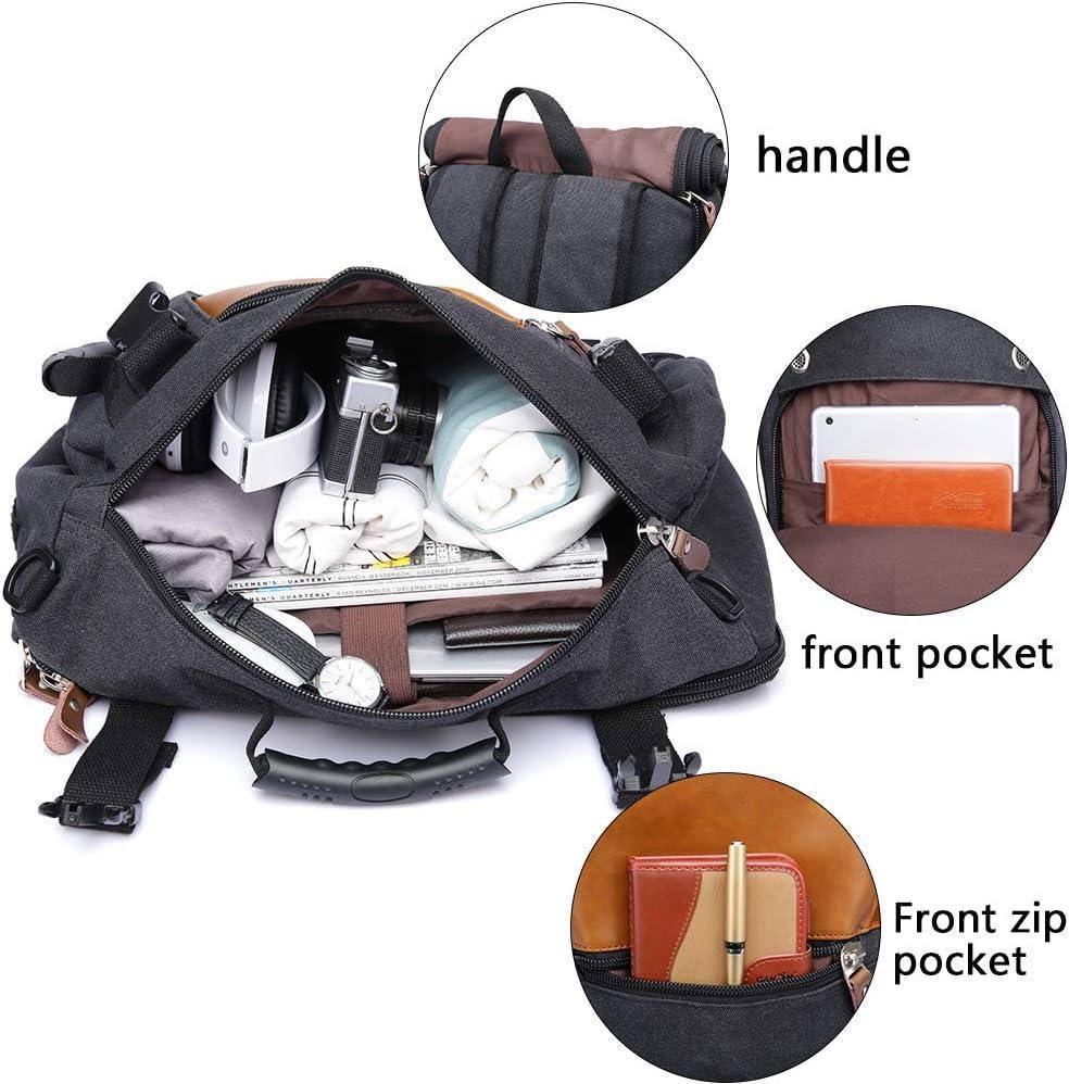Canvas Travel Backpack – Convertible 30L Multi-Function Design