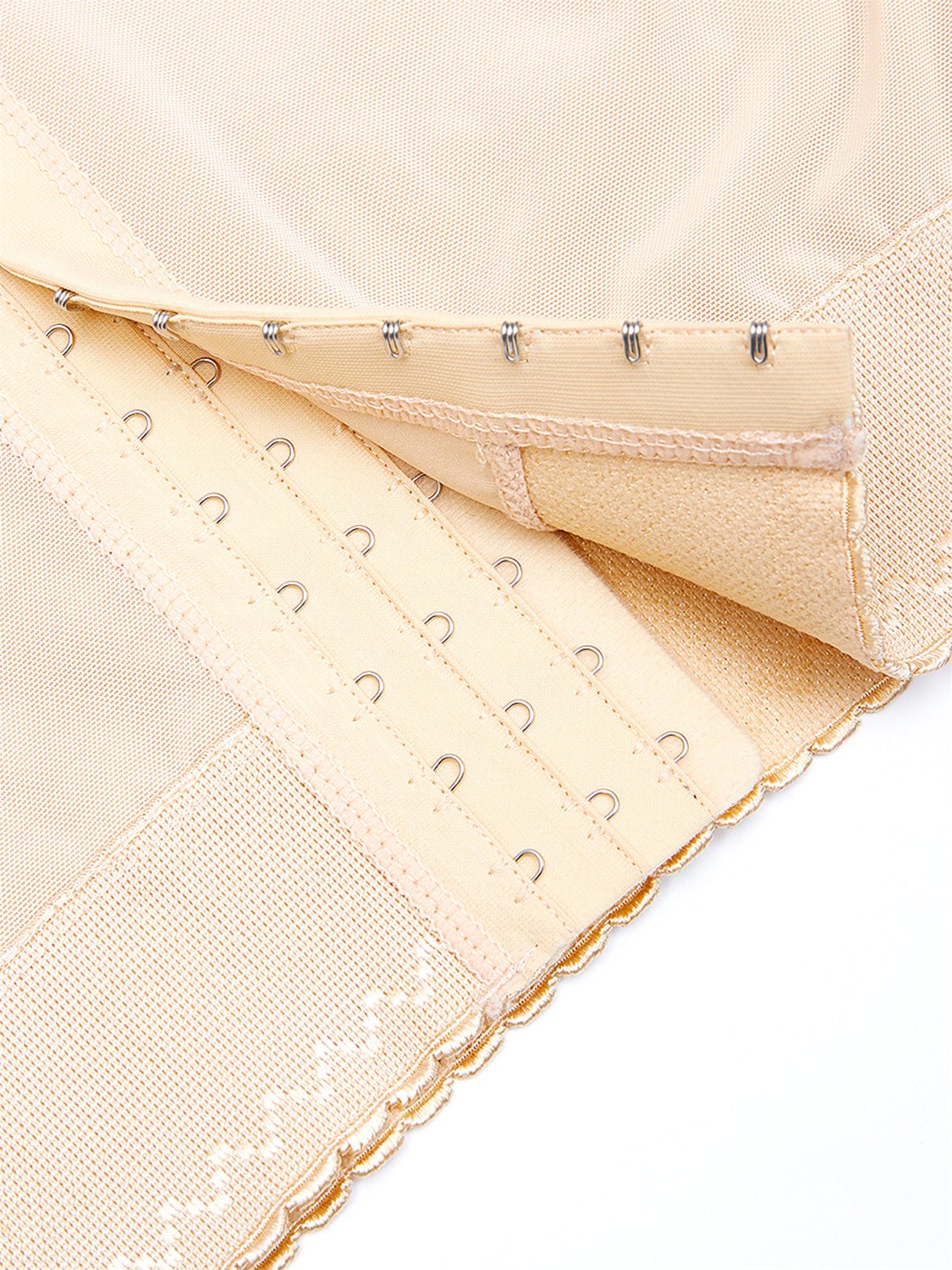 Full Size Lace Detail Hook-and-Eye Shaping Shorts - Luminous Bear