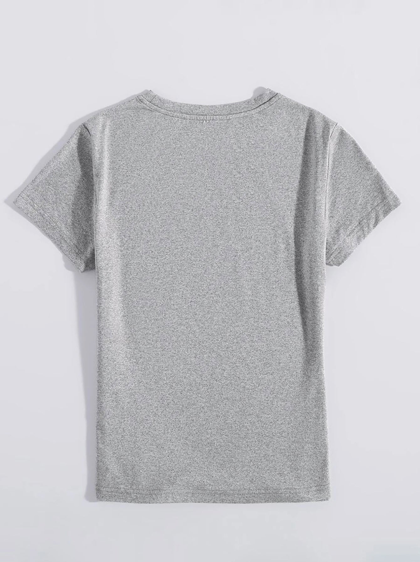 Graphic Round Neck Short Sleeve T-Shirt - Luminous Bear