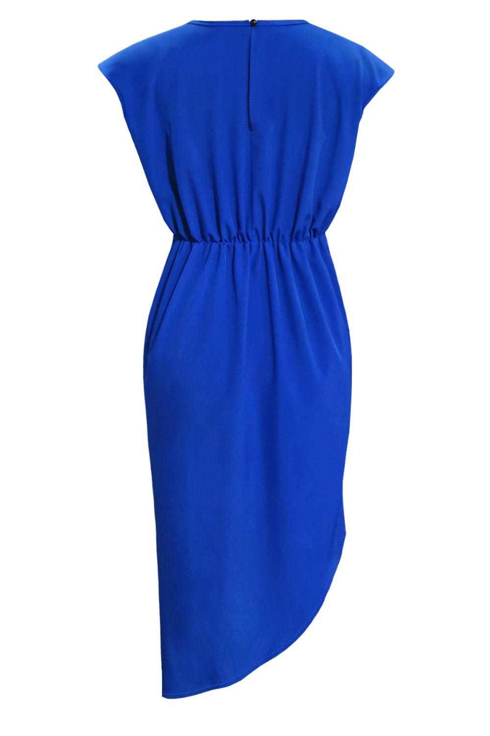 Round Neck Cap Sleeve Dress - Luminous Bear